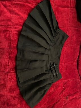 Black alternative mini skirt